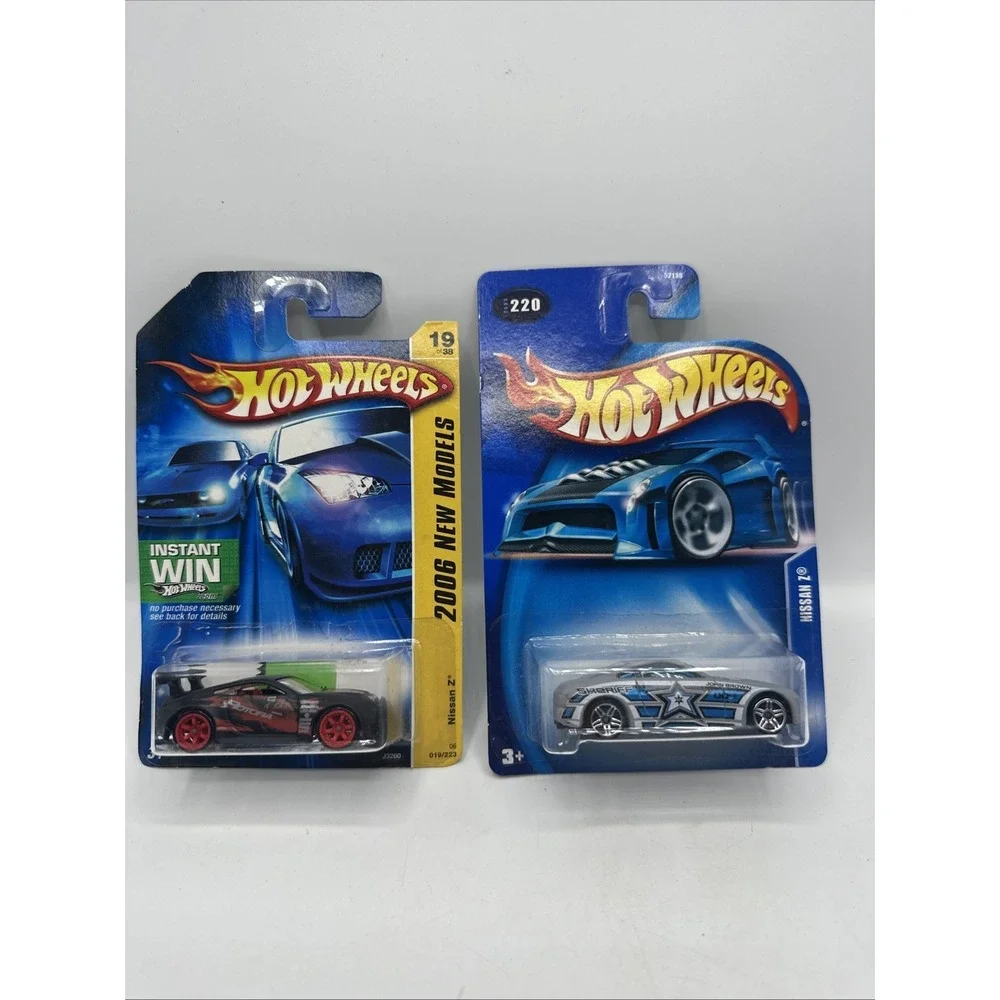 Hot Wheels Nissan Z Blue Card #'s 038 First Editions 2003 & 2006 Lot Of 2